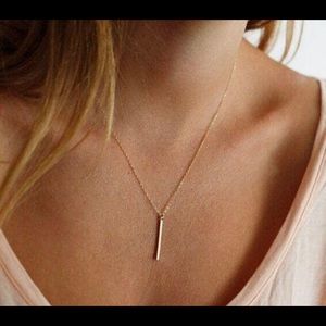 Gold necklace with earrings